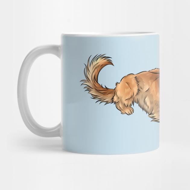 Sassy Golden Retriever | Cute Dog Art by Shirin Illustration